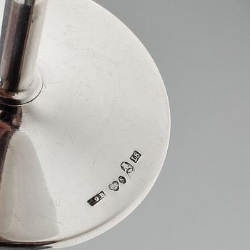 STARKVINSGLAS, 6 st, silver, C G Hallberg, Stockholm, 1937. Totalvikt ca 380 gram.
