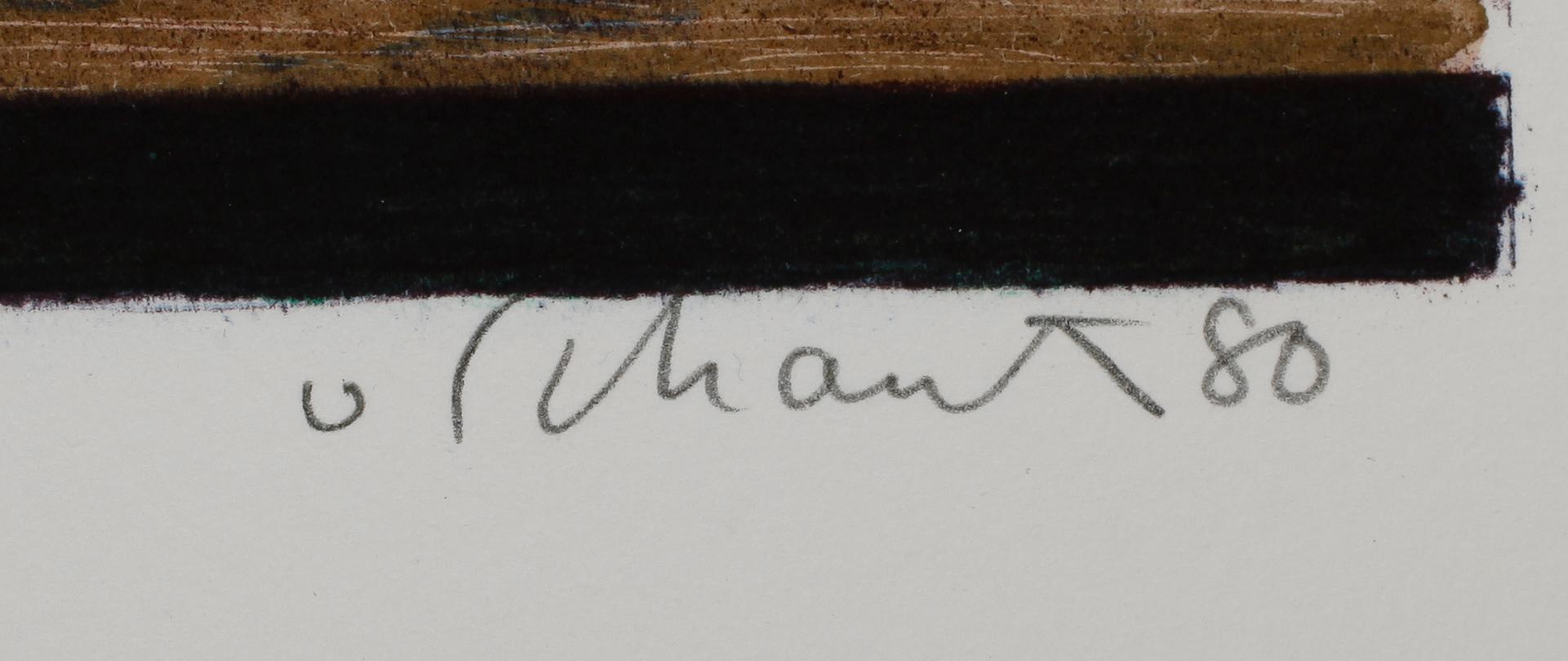 PHILIP VON SCHANTZ, färglitografi, sign och dat 80, numr 198/200.