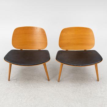 Jonas Lindvall, a pair of 'Papa' lounge chairs for Skandiform, 21st century.