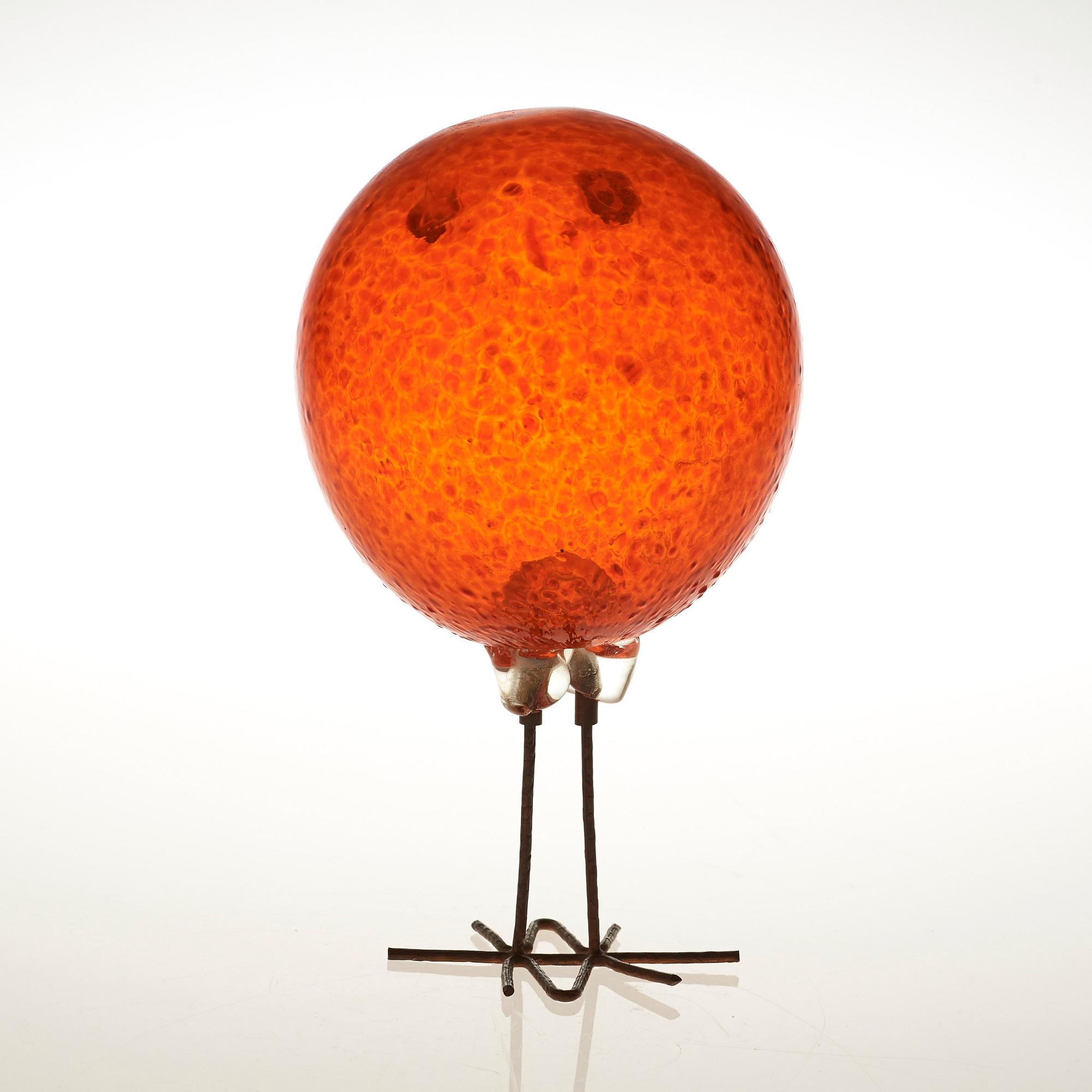 A Peter Pelzel 'Pulcino' glass bird, Vistosi, Italy 1960's.