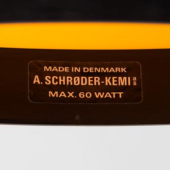 Bent Karlby, golvlampor, ett par, A. Schrøder-Kemi A/S, 1970-tal.