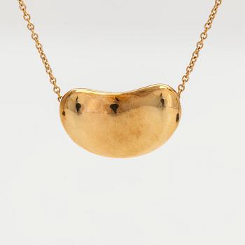 Tiffany & Co, Elsa Peretti, an 18K gold 'Bean' necklace.