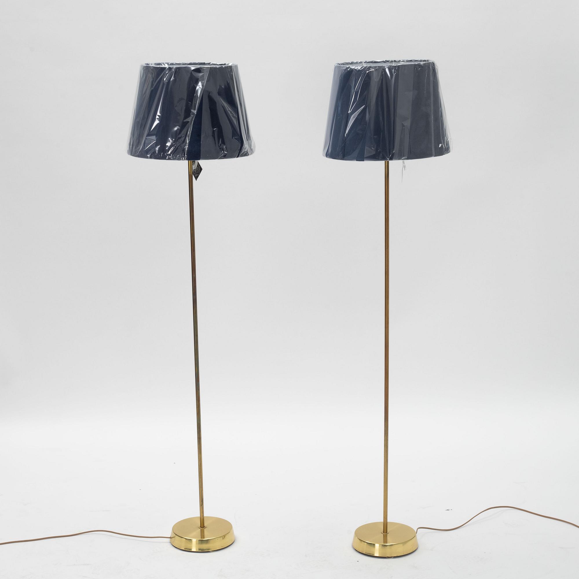 A pair of floor lights, Möller Armatur Eskilstuna, 1950's/60's.