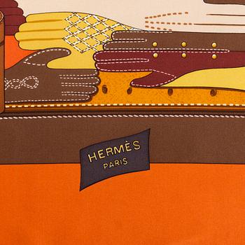HERMÈS, scarf, "Tout cuir".