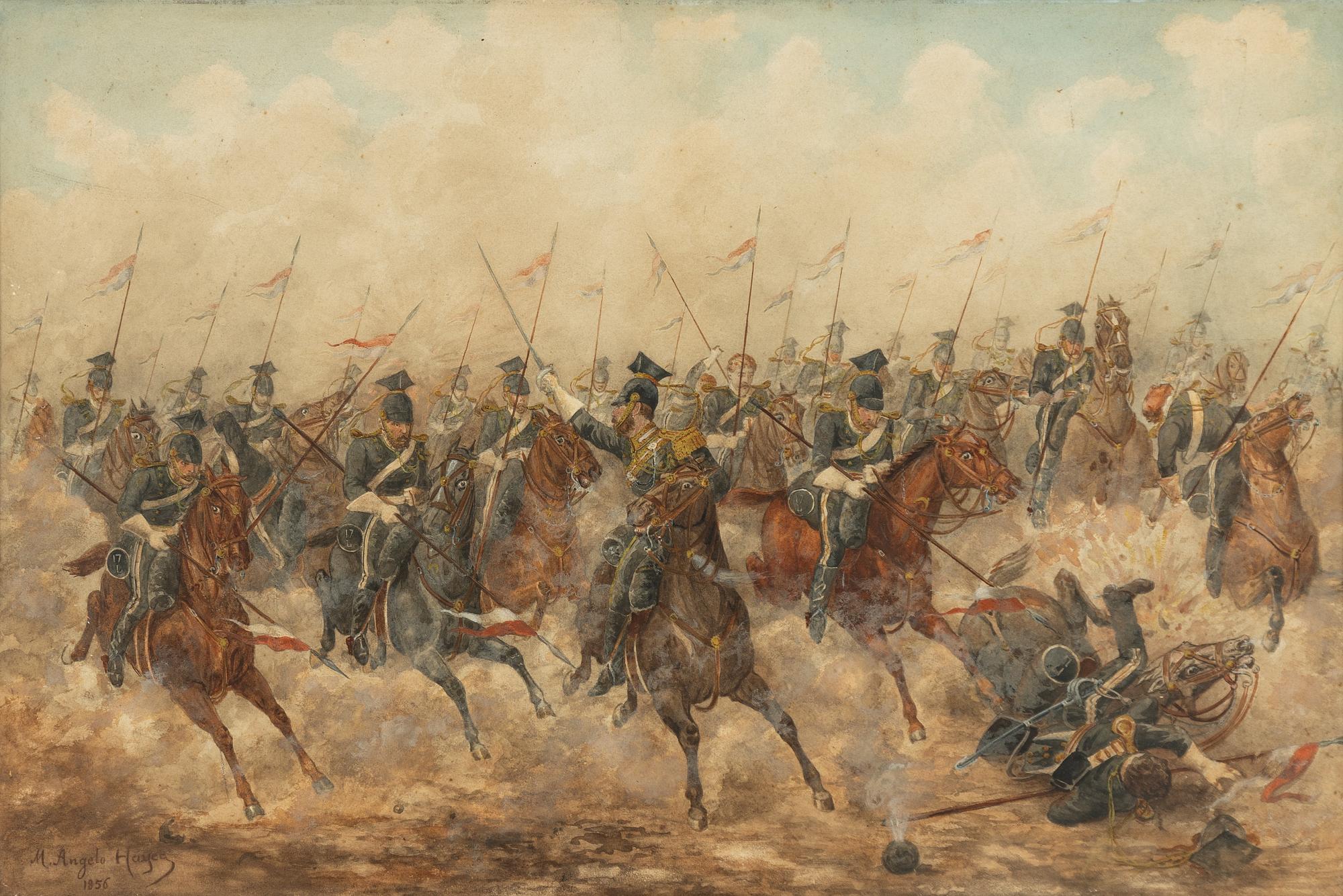 Michael Angelo Hayes, attributed to, Battle of Balaklava, 1854.
