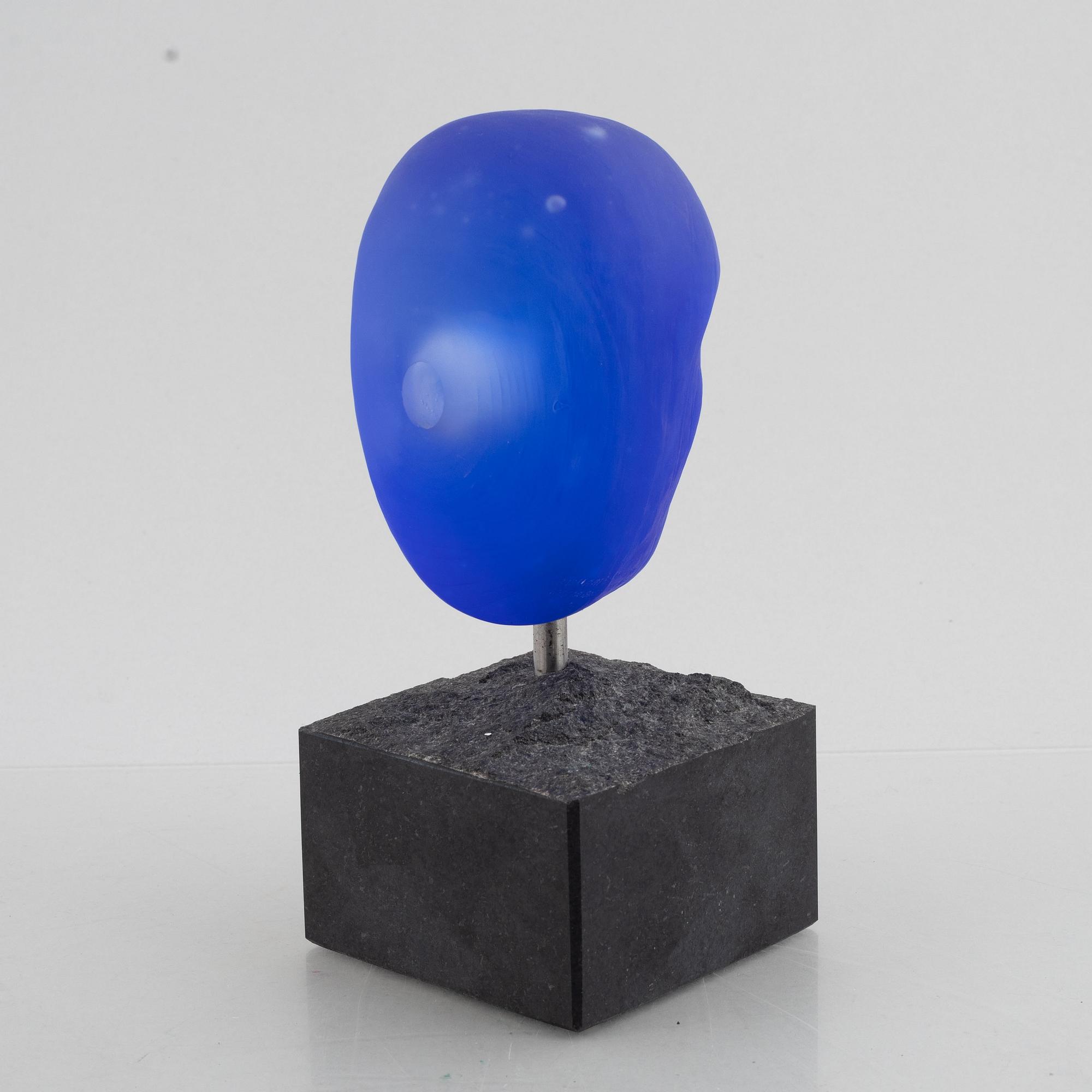 Bertil Vallien, a cast glass sculpture, Kosta Boda Atelier.