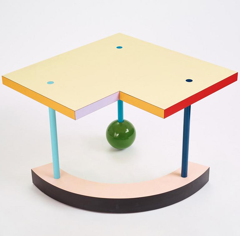 Peter Shire, a "Hollywood" occasional table, Memphis, Italy, post 1983.