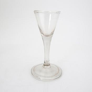 A set of three Irish and German 18th/19th century glasses.