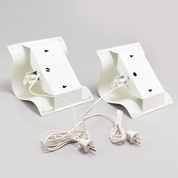 A pair of 'Zero' wall lamps, from Lindau & Lindekrantz, second half of the 20th century.