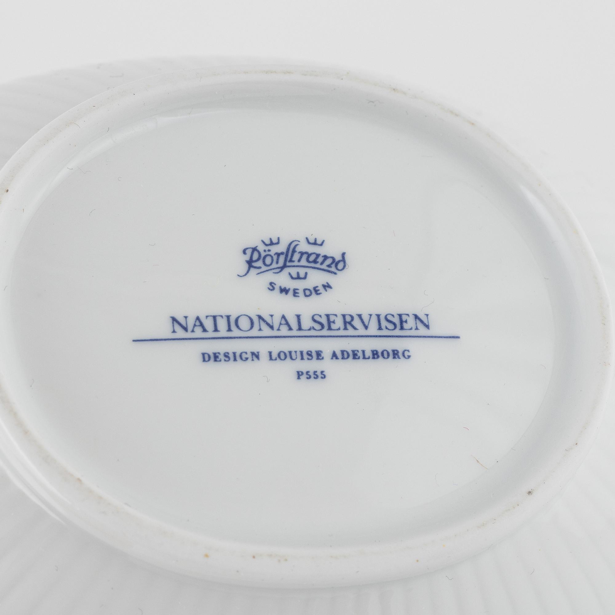 Louise Adelborg, a 167-piece 'Swedish Grace' dinner service, Rörstrand.