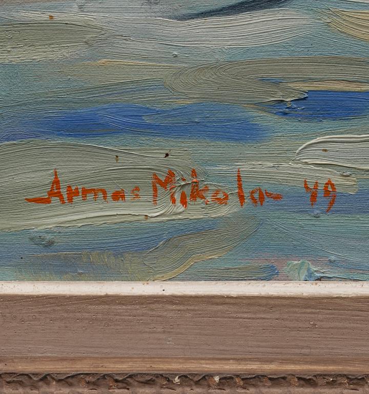 ARMAS MIKOLA, olja på duk, signerad och daterad -49.