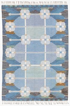 Ingegerd Silow, Rug “Dellen”, rölakan, approx. 283 x 193 cm, signed IS.