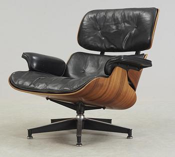 A Charles & Ray Eames 'Lounge Chair', Herman Miller, USA.