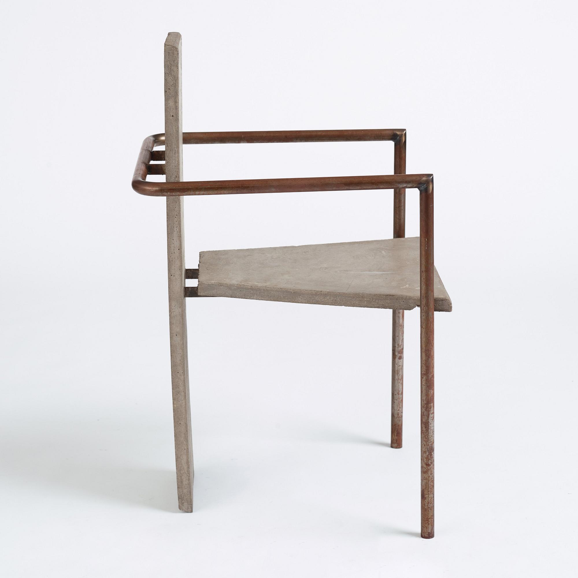 Jonas Bohlin, a 'Concrete' armchair, Källemo, Värnamo, Sweden post 1981.