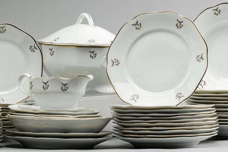 SERVIS, ca 50 delar, porslin, Karlskrona.