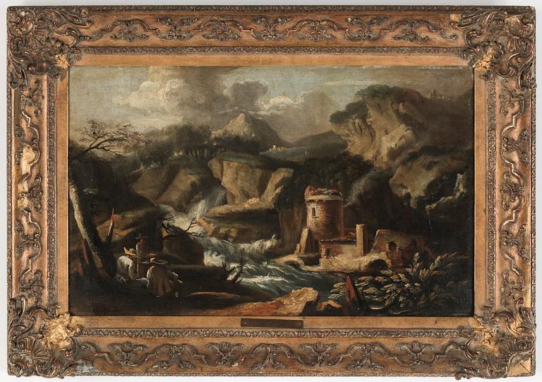 SALVATOR ROSA, hans efterföljare, olja på duk.