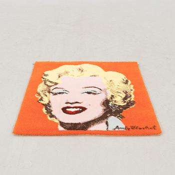 Andy Warhol efter, matta "Marilyn" maskintuftad ca 88x80 cm.