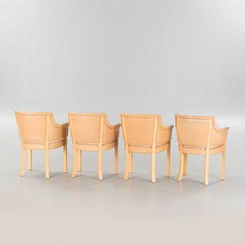 Four "Riksdagen" chairs, designed by Åke Axelsson for Gärsnäs, late 20th cenutry.