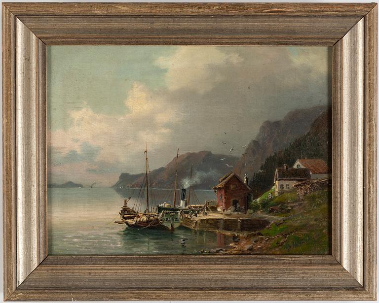 Josefina Holmlund, oil on canvas, signed and dated -86.