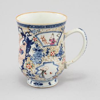 MUGG, porslin, Kina, Qianlong (1736-95).