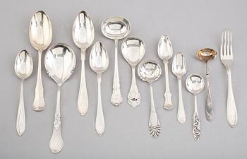 BESTICK, 24 delar, silver, 1900-tal. Vikt ca 815 gram.