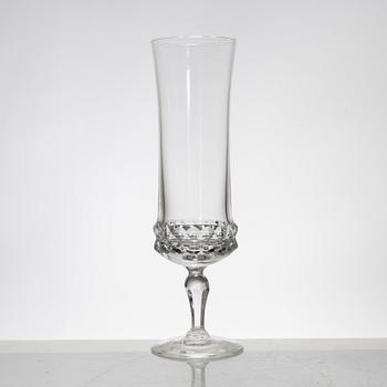 IngeborgLundin, twelve champagne glasses, "Silvia", Orrefors, Sweden.