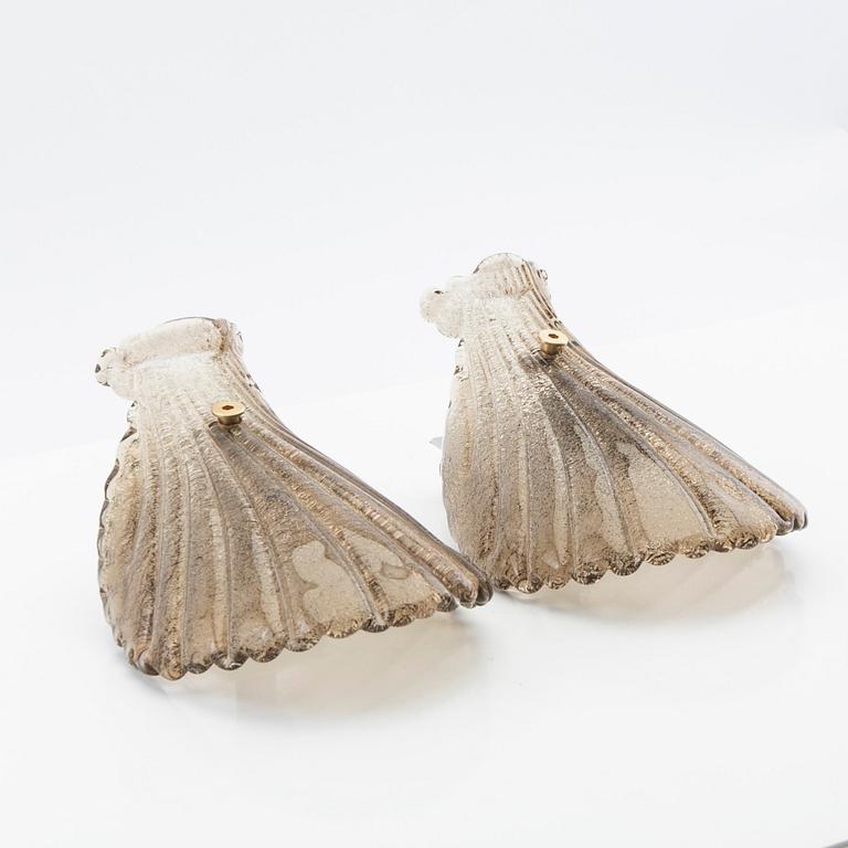 Wall lamps, 20th century.