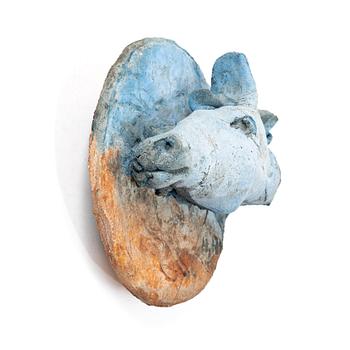 Henrik Allert, Sculpture/wall relief, stoneware, signed.