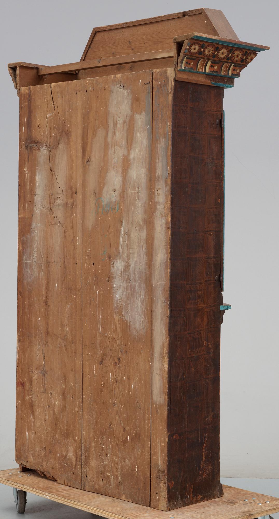 SKÄNKSKÅP, allmoge, bär dat 1807, 1800-tal.