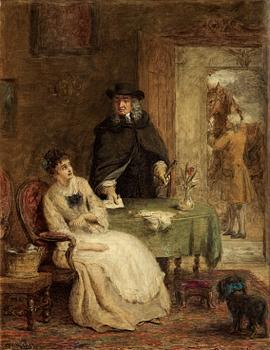 WILLIAM POWELL FRITH, olja på duk. Signerad och daterad 1881.