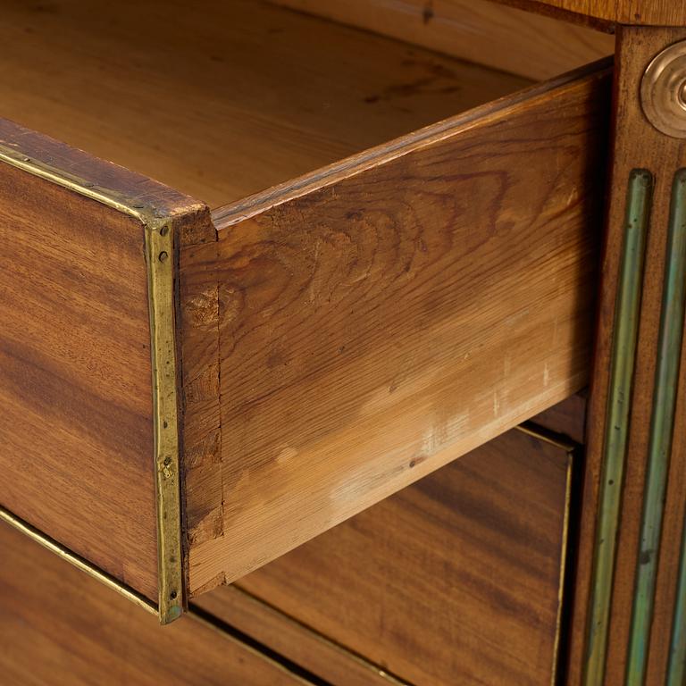 Byrå, sengustaviansk, sent 1700-tal.