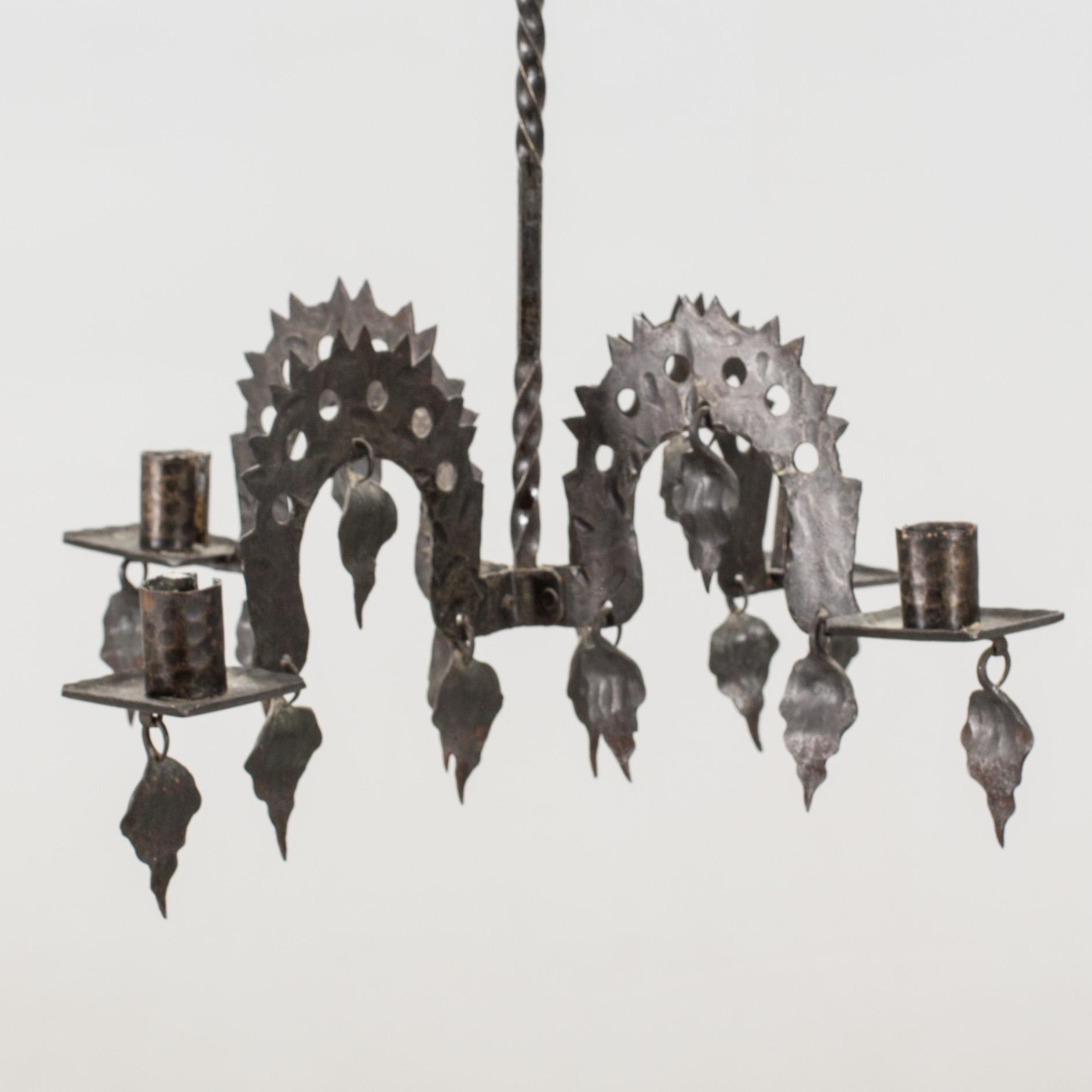 A FOLKLORE LAMP 20TH CENTURY.