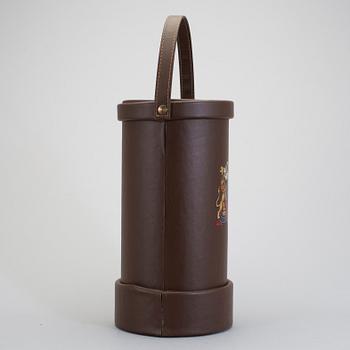 PARAPLYSTÄLL, läder, 1900-talets andra hälft.