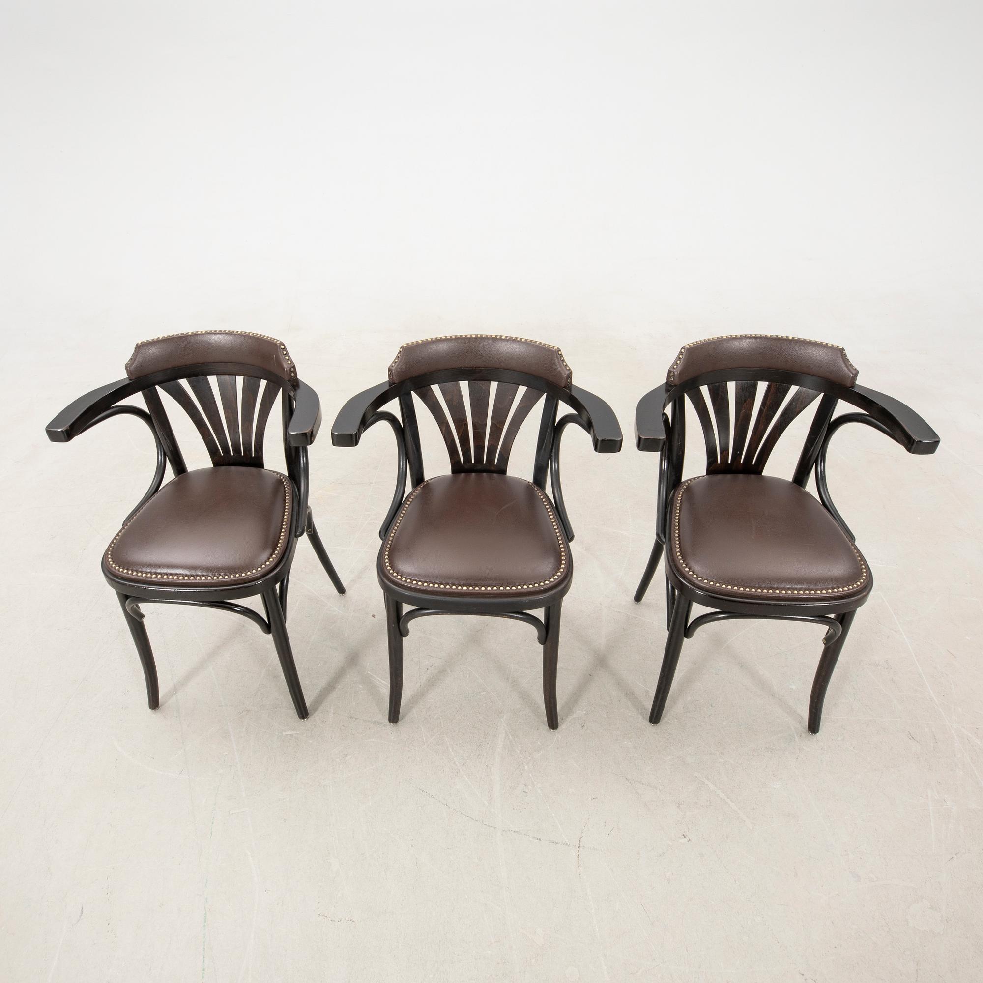 Armchairs 6 pcs model no 24, Thonet 21st century.