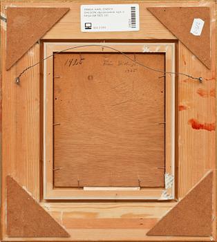 KARL-ENOCK OHLSON, olja på pannå, sign, a tergo dat 1925.