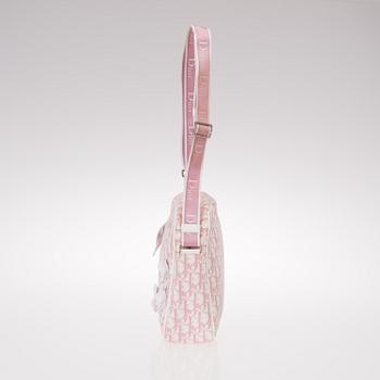 PINK MONOGRAM CANVAS No 1 TROTTER MESSENGER BAG.