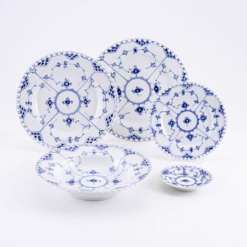 A 90-piece 'Musselmalet' porcelain service, Royal Copenhagen, Denmark.