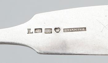 PART SKEDAR, silver, 21 delar, bl a Finland, 1900- samt 1800- tal. Vikt ca 479 gram.