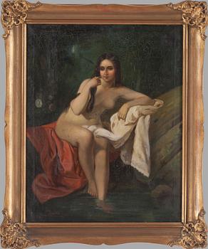 OKÄND KONSTNÄR, otydligt signerad, 1800 talets slut.