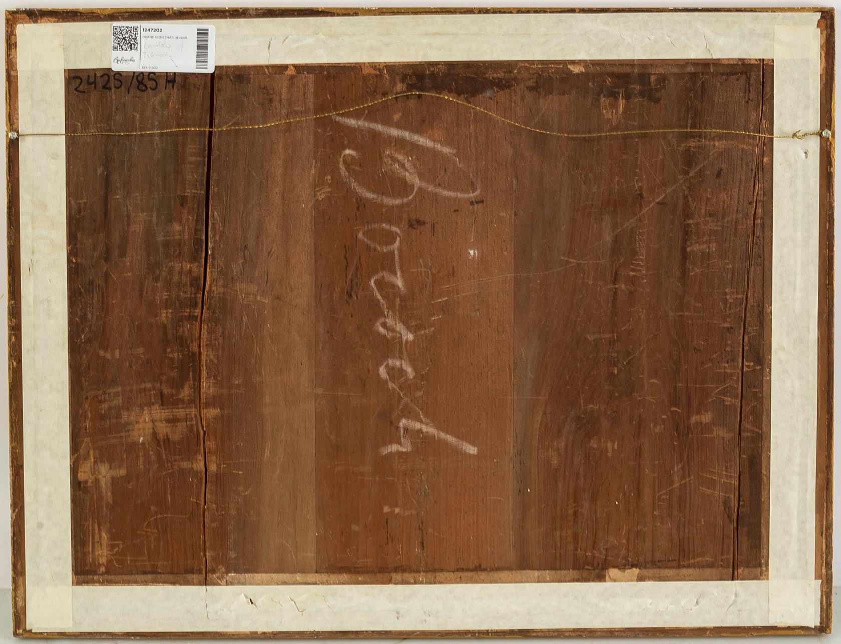 UNKNOWN ARTIST, 19/20th CENTURY, watercolour, signed W.P. Burton.