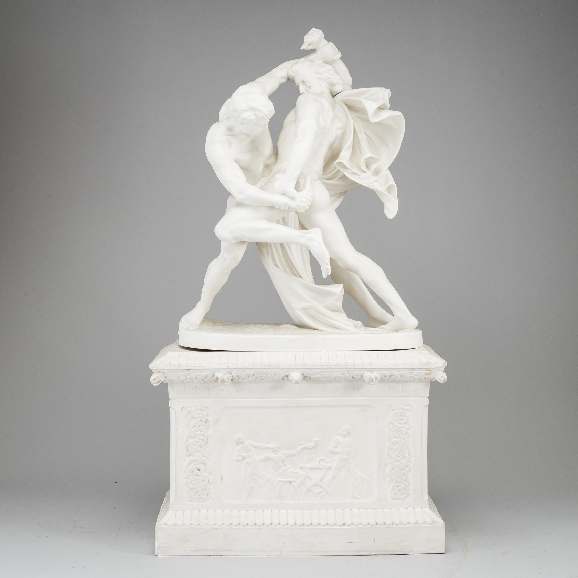 JOHAN PETER MOLIN, efter. Skulptur, parian, Gustavsberg.