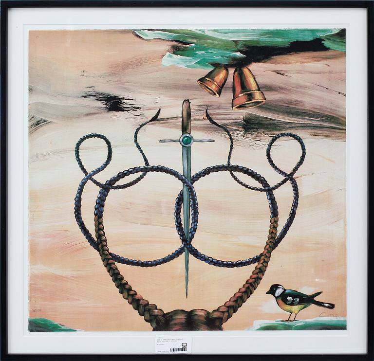 ERNST BILLGREN, färglitografi, sign o numr 163/170, 2004.