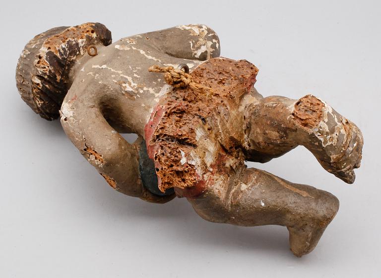 SKULPTUR, snidat trä, 1600-/1700.