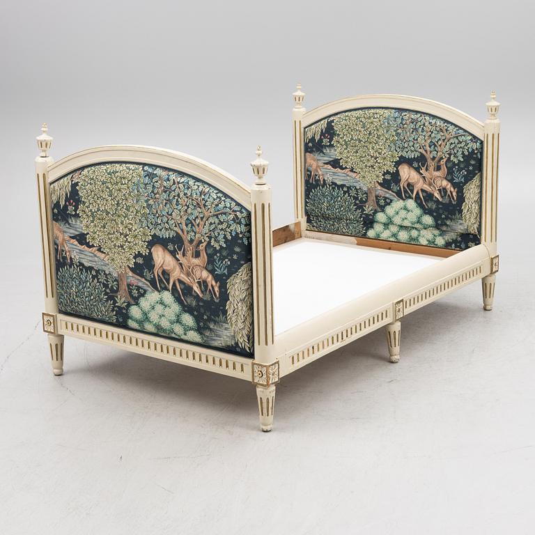 A Gustavian style bed, Sweden, mid 20th century.