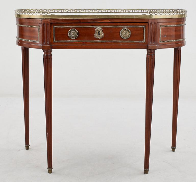 KONSOLBORD, s.k. Console dessert, Louis XVI-stil, 1900-tal.