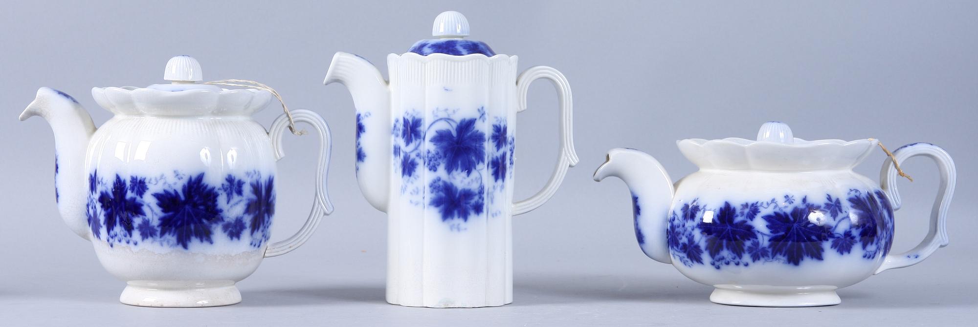 SERVIS, 100 delar, flintgods, "Vinranka", Arhur Percy, Gefle.