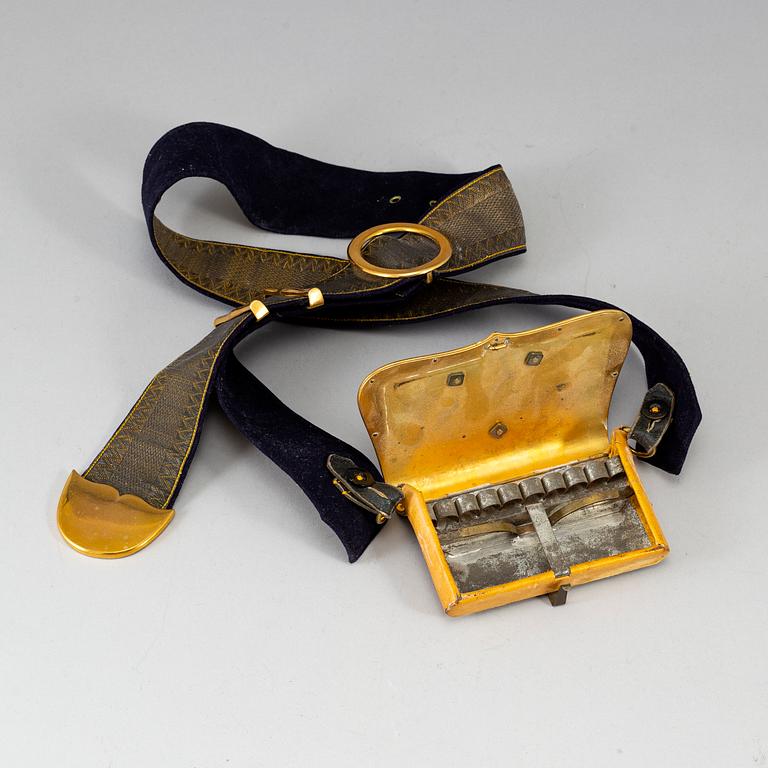 A artillery officers cartridge box 1859 pattern.