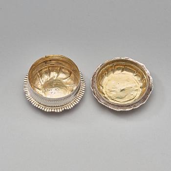 JERMIAS WALLBOM, Uddevalla 1787, kyrkdosa, silver.