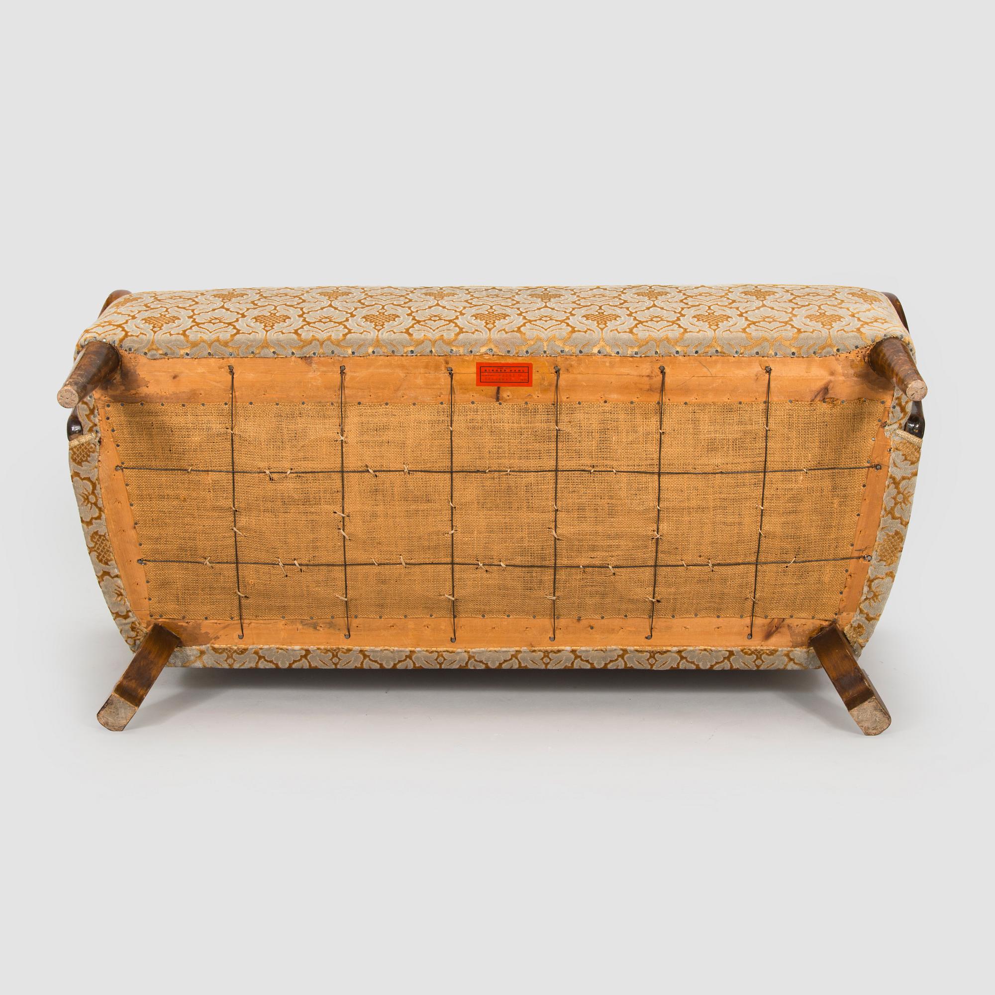 Birger Hahl, soffa samt fåtöljer, ett par, Haimi Oy 1946.