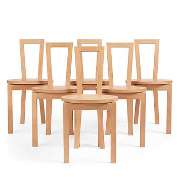 Navet, a set of six "Navet" chairs, Stockholm 2019.